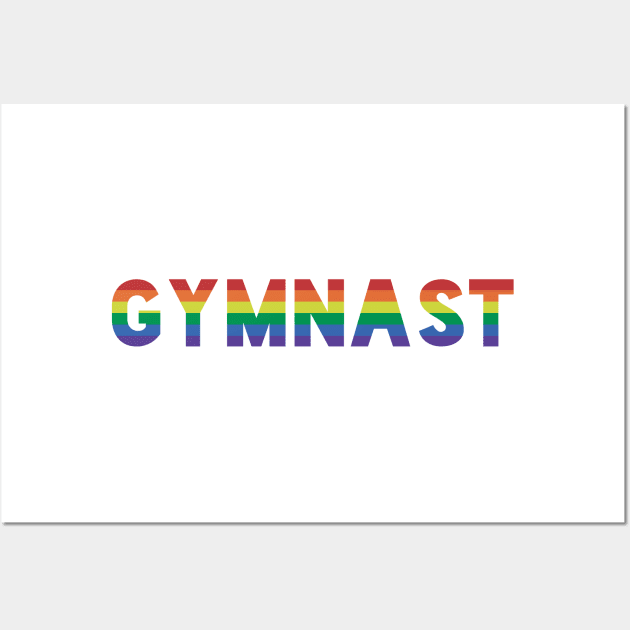 GYMNAST GAY PRIDE Wall Art by QCult